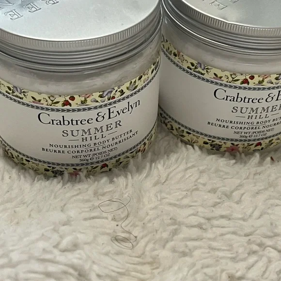 Crabtree & Evelyn Summer Hill Nourishing Body Butter Set of 2 - Picture 5 of 8